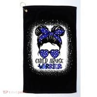 StandUp For Children Stop Child Abuse Prevention Awareness Golf Towel thumb 0