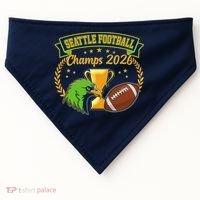 Seattle Football Champs 2026 USA-Made Doggie Bandana thumb 0