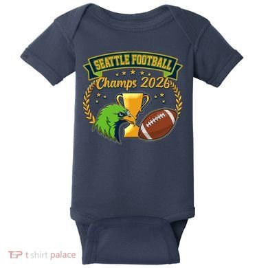Seattle Football Champs 2026 Baby Bodysuit