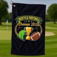 Seattle Football Champs 2026 Golf Towel thumb 1