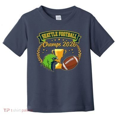 Seattle Football Champs 2026 Toddler T-Shirt