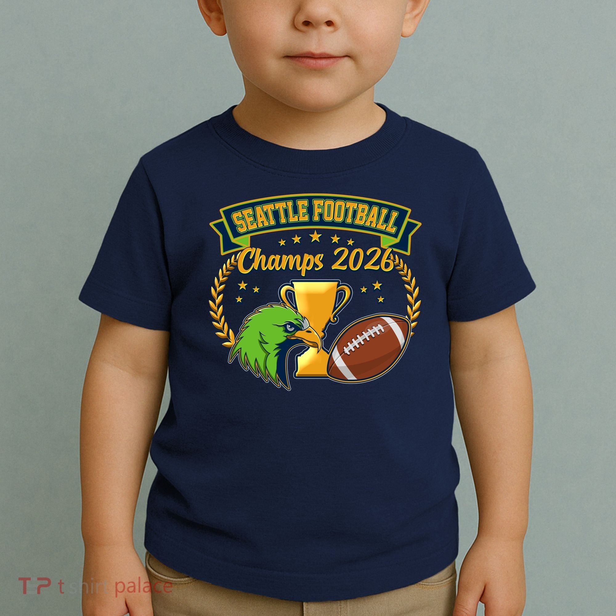 Seattle Football Champs 2026 Toddler T-Shirt