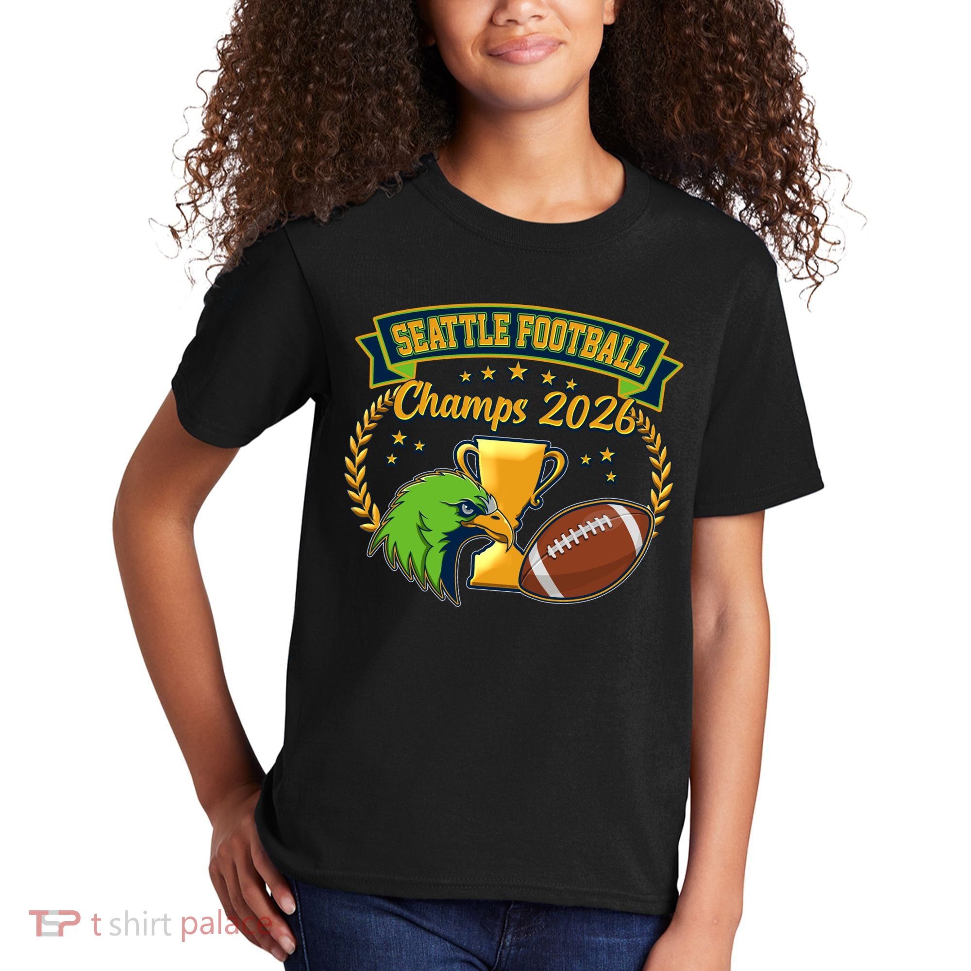 Seattle Football Champs 2026 Kids T-Shirt