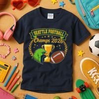 Seattle Football Champs 2026 Kids T-Shirt thumb 3