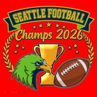 Seattle Football Champs 2026 Santa Hat thumb 1