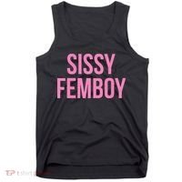 Sissy Femboy Crossdressing Aesthetic Tank Top thumb 0