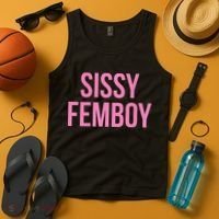 Sissy Femboy Crossdressing Aesthetic Tank Top thumb 4