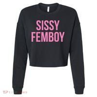 Sissy Femboy Crossdressing Aesthetic Cropped Pullover Crew thumb 0
