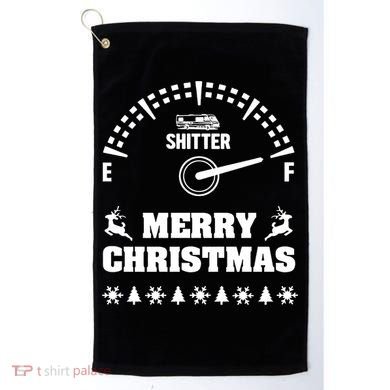 Shitters Full Christmas Golf Towel