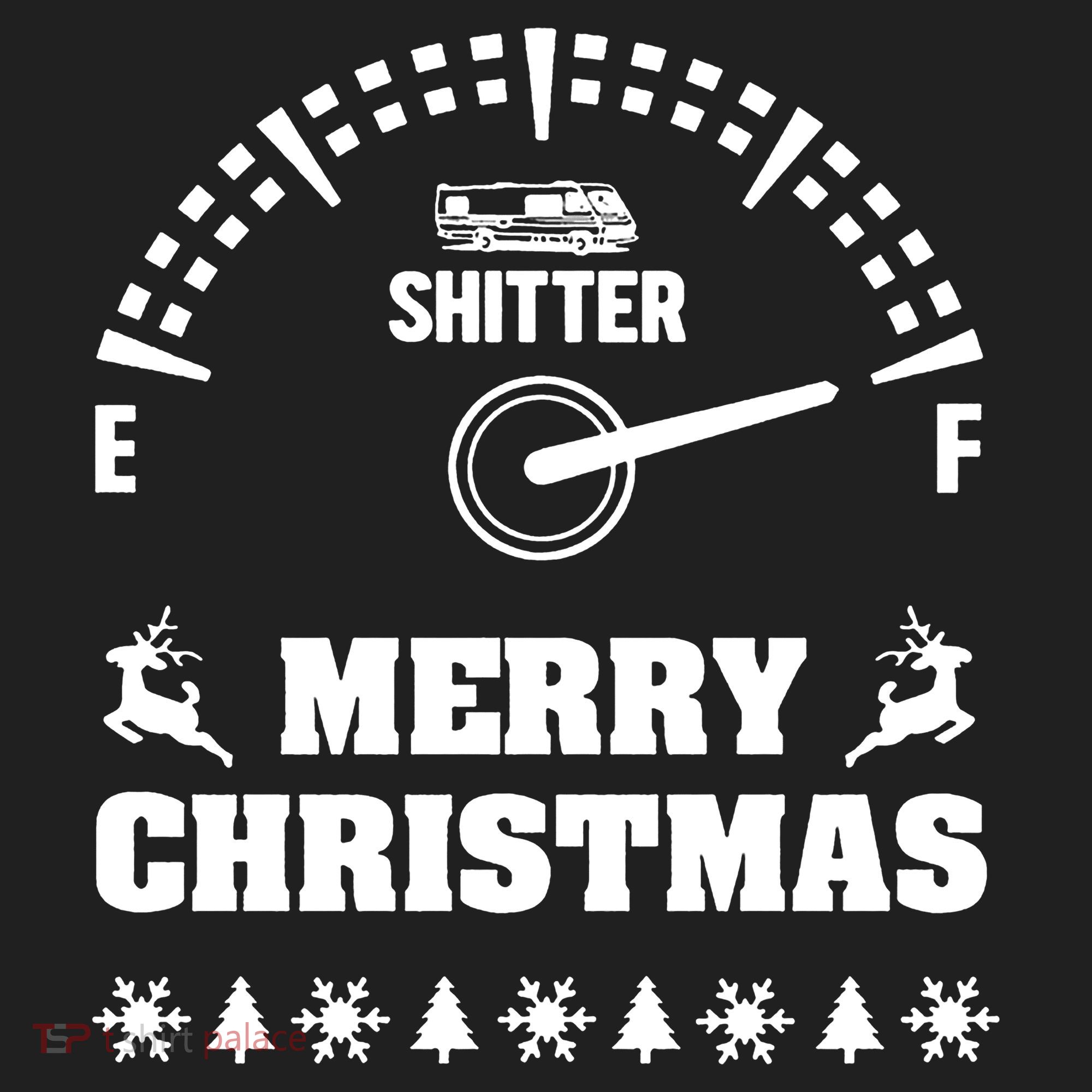 Shitters Full Christmas Golf Towel
