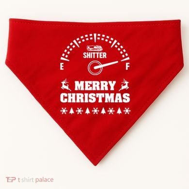 Shitters Full Christmas USA-Made Doggie Bandana