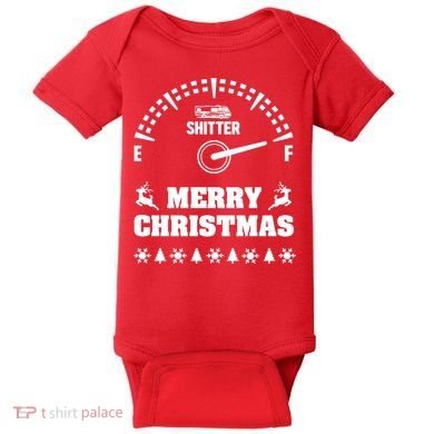 Shitters Full Christmas Baby Bodysuit