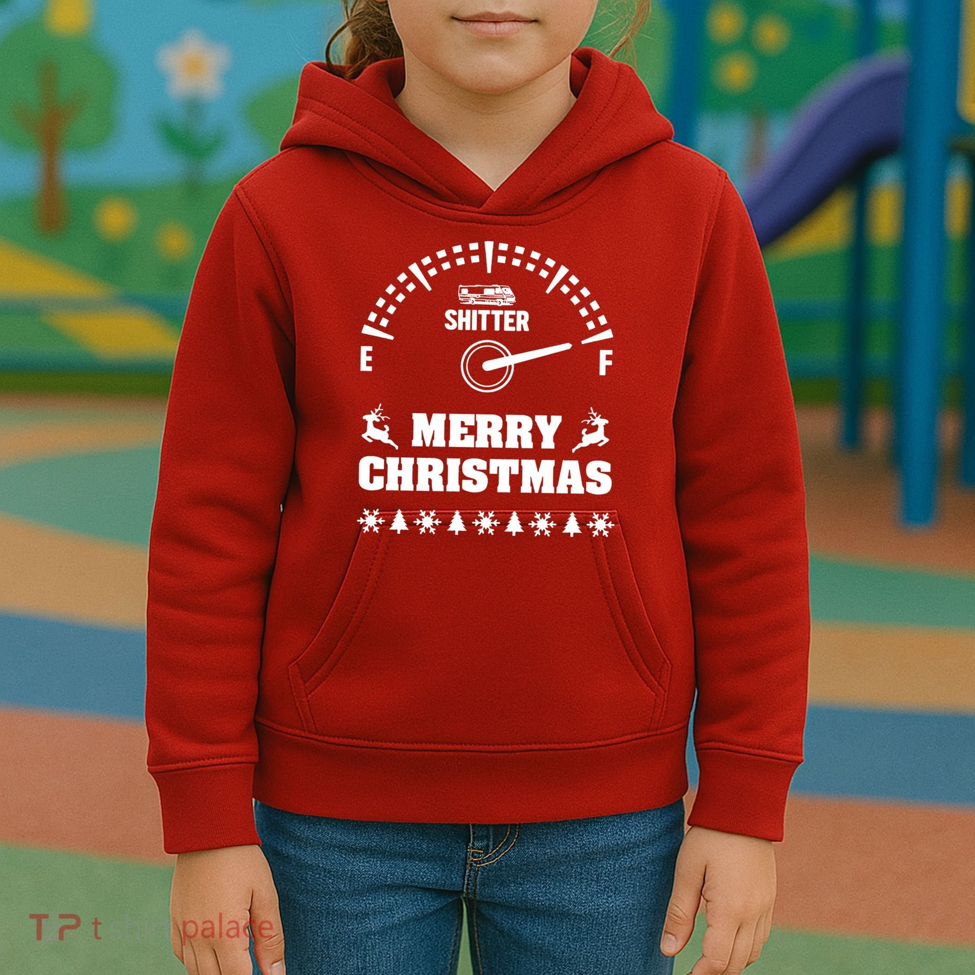 Shitters Full Christmas Kids Hoodie