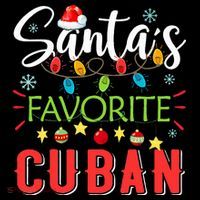 Santa's Favorite Cuban Xmas Light Santa Hat Christmas Gift Coffee Mug thumb 5