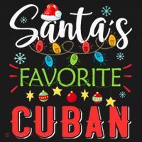 Santa's Favorite Cuban Xmas Light Santa Hat Christmas Gift Women's Tank Top thumb 5