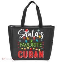 Santa's Favorite Cuban Xmas Light Santa Hat Christmas Gift Tote Bag thumb 0