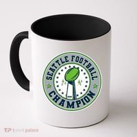 Seattle Football Champion 2026 Emblem Coffee Mug thumb 0