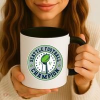 Seattle Football Champion 2026 Emblem Coffee Mug thumb 3