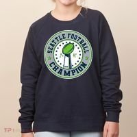 Seattle Football Champion 2026 Emblem Women's Sweatshirt thumb 0