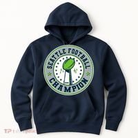 Seattle Football Champion 2026 Emblem Hoodie thumb 0