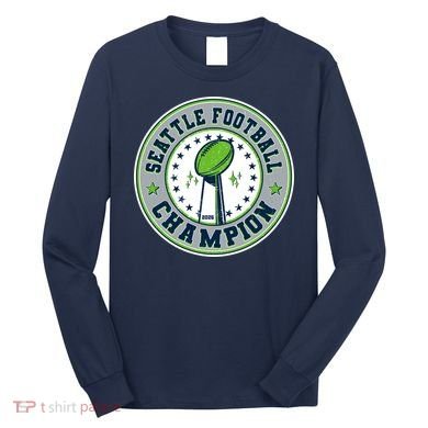 Seattle Football Champion 2026 Emblem Long Sleeve Shirt
