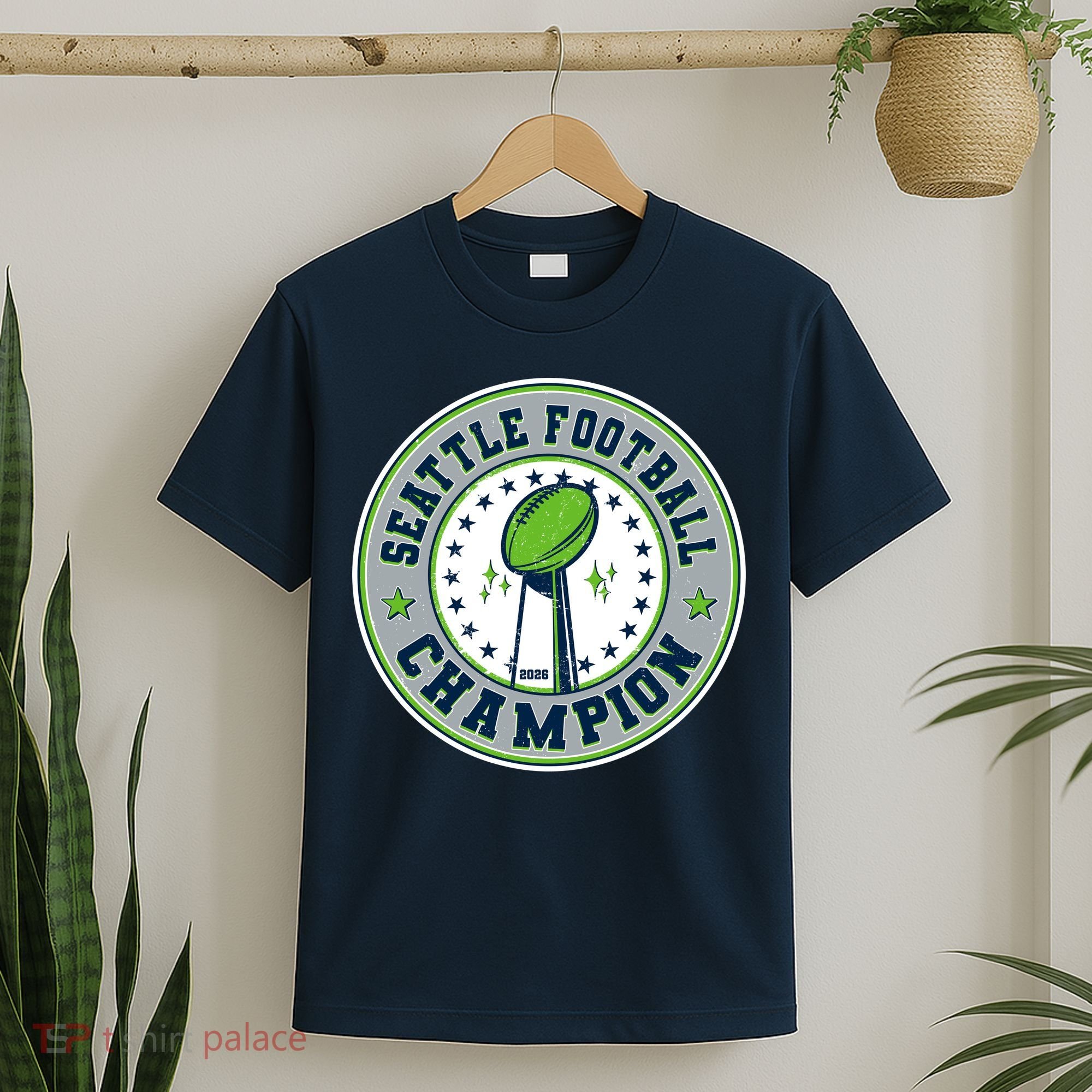 Seattle Football Champion 2026 Emblem T-Shirt