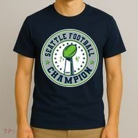 Seattle Football Champion 2026 Emblem T-Shirt thumb 3