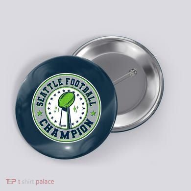 Seattle Football Champion 2026 Emblem Button