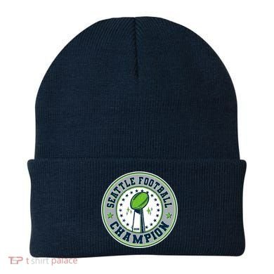 Seattle Football Champion 2026 Emblem Beanie