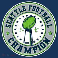 Seattle Football Champion 2026 Emblem Beanie thumb 2
