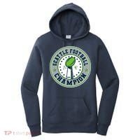 Seattle Football Champion 2026 Emblem Women's Hoodie thumb 0