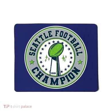 Seattle Football Champion 2026 Emblem Mousepad
