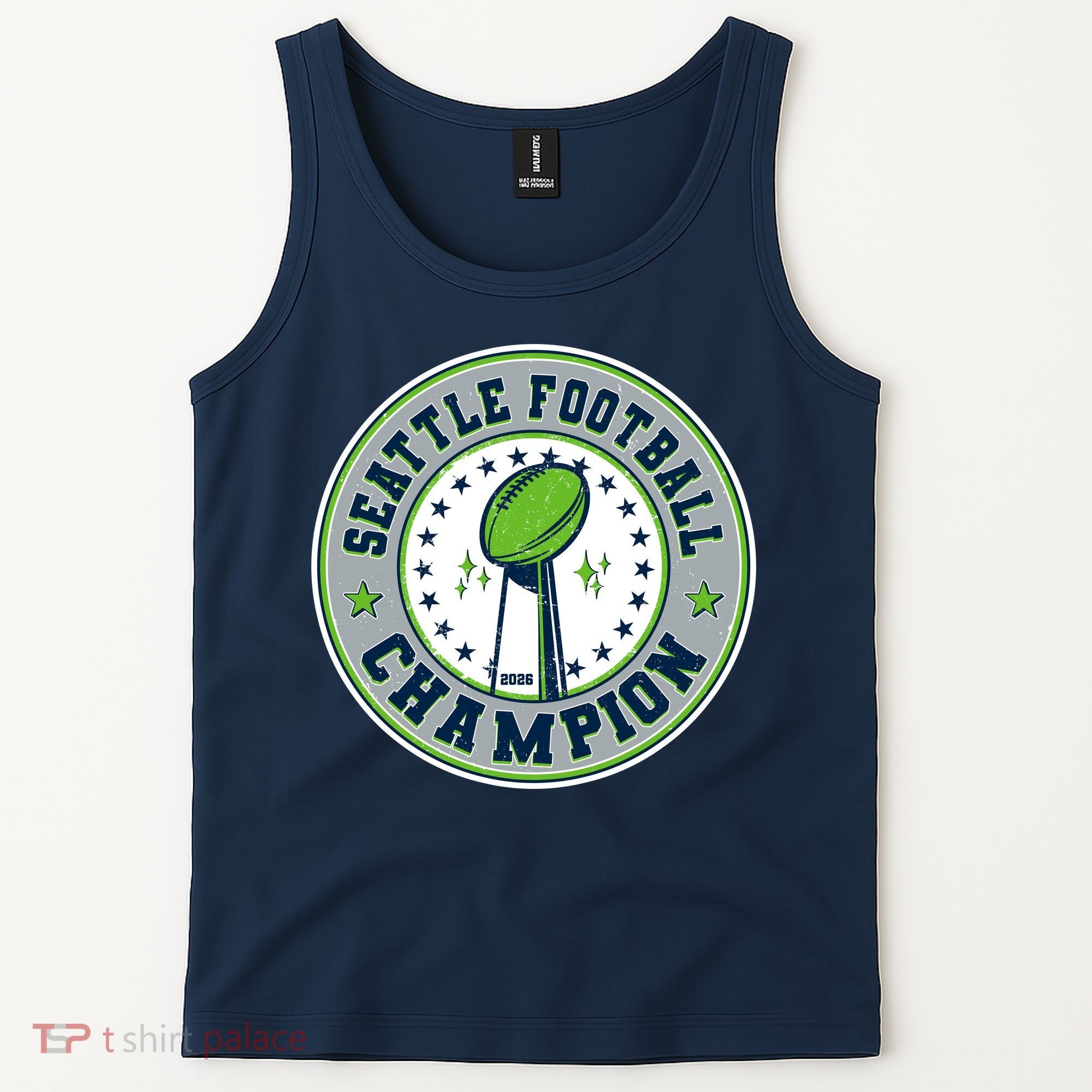 Seattle Football Champion 2026 Emblem Tank Top