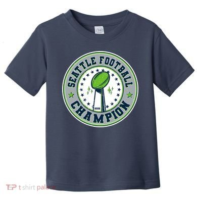 Seattle Football Champion 2026 Emblem Toddler T-Shirt