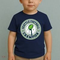Seattle Football Champion 2026 Emblem Toddler T-Shirt thumb 2