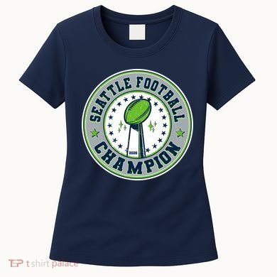 Seattle Football Champion 2026 Emblem Women's T-Shirt