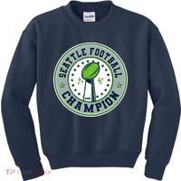 Seattle Football Champion 2026 Emblem Kids Sweatshirt thumb 0