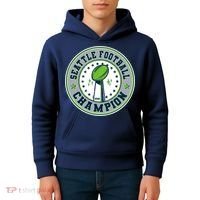 Seattle Football Champion 2026 Emblem Kids Hoodie thumb 4