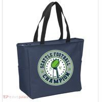Seattle Football Champion 2026 Emblem Tote Bag thumb 2