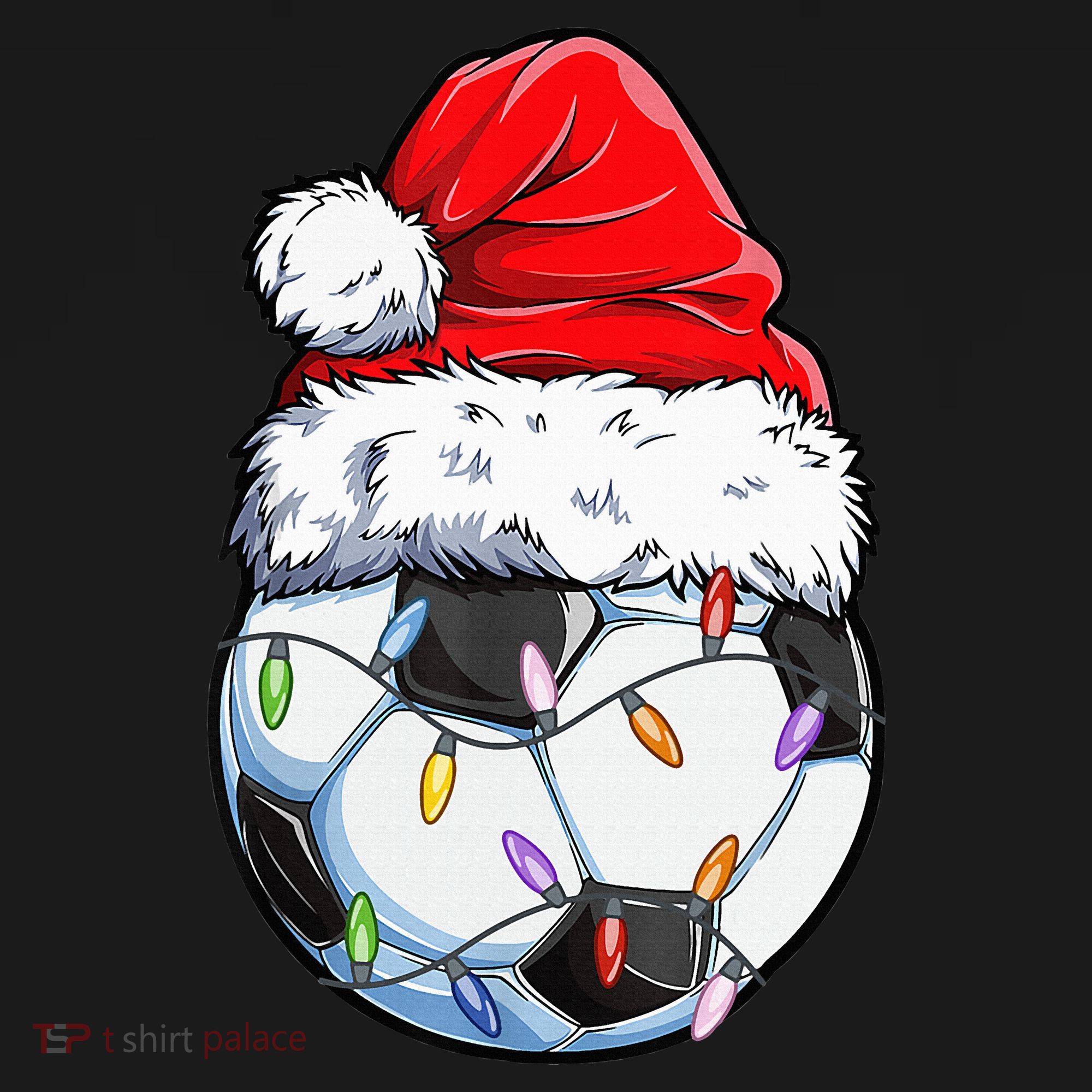 Soccer Football Christmas Santa Hat Hilarious Xmas Gift Sweatshirt