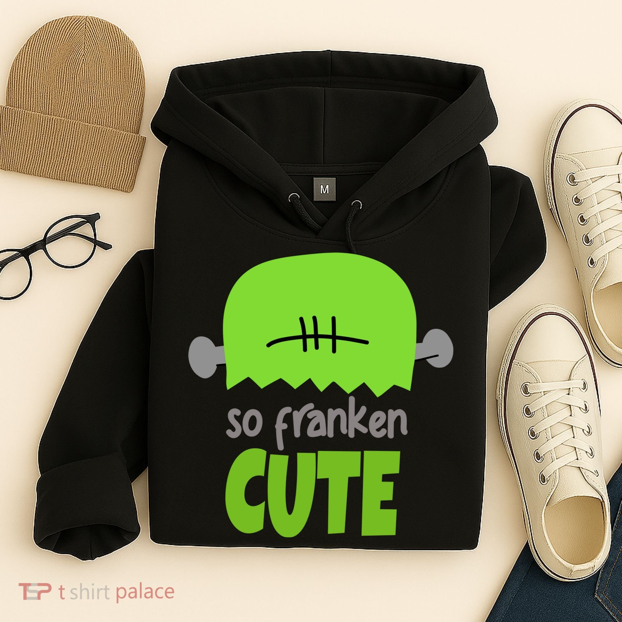 So Franken Cute Frankenstein Halloween Hoodie