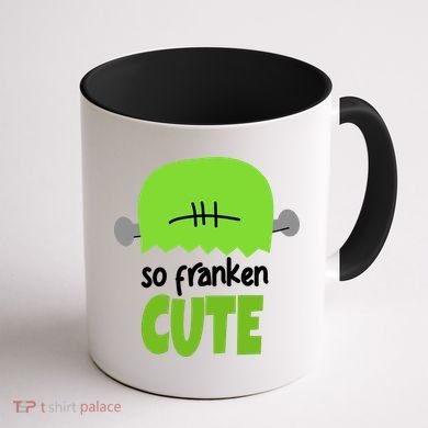 So Franken Cute Frankenstein Halloween Coffee Mug back