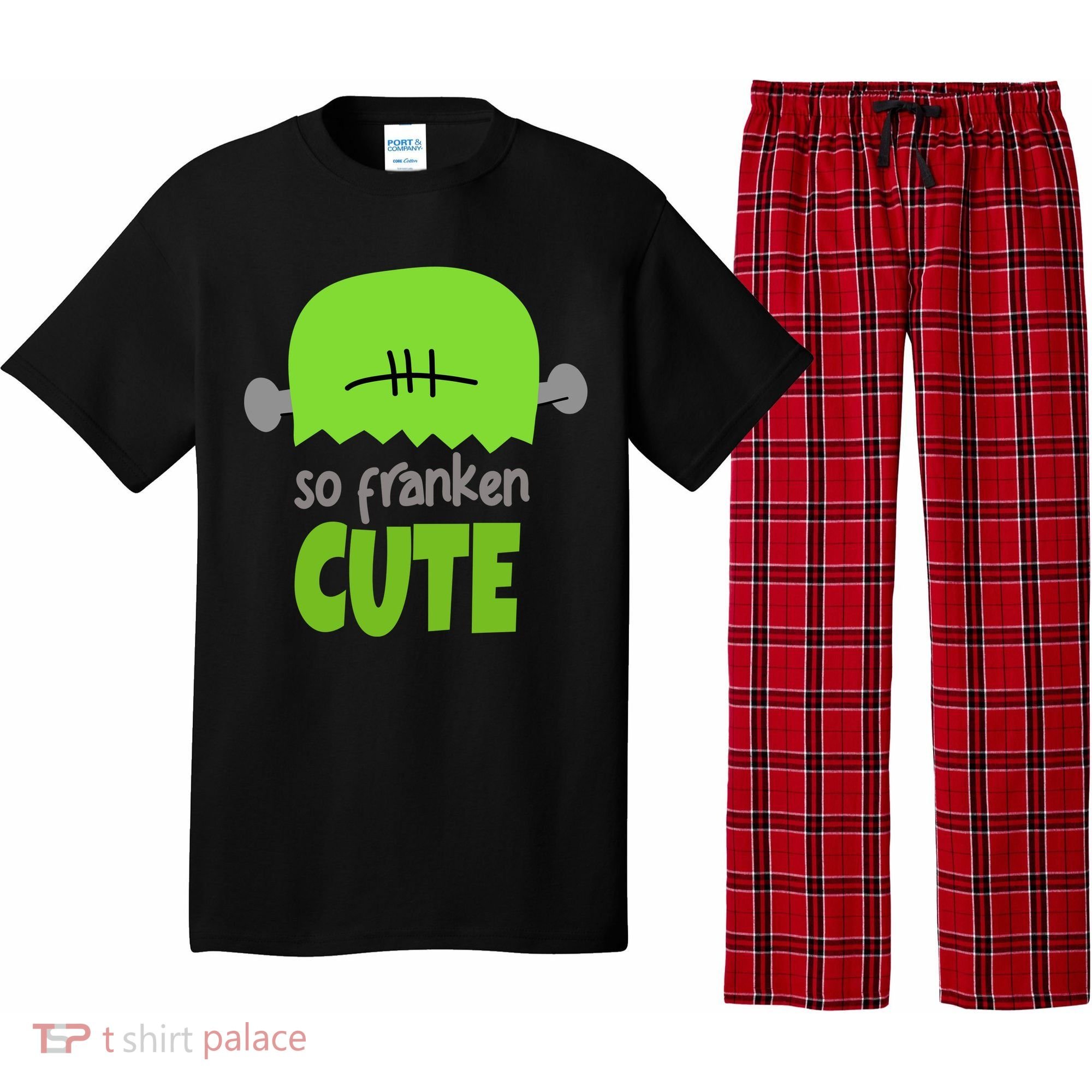 So Franken Cute Frankenstein Halloween Pajama Set