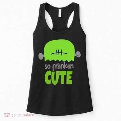 So Franken Cute Frankenstein Halloween Women's Tank Top
