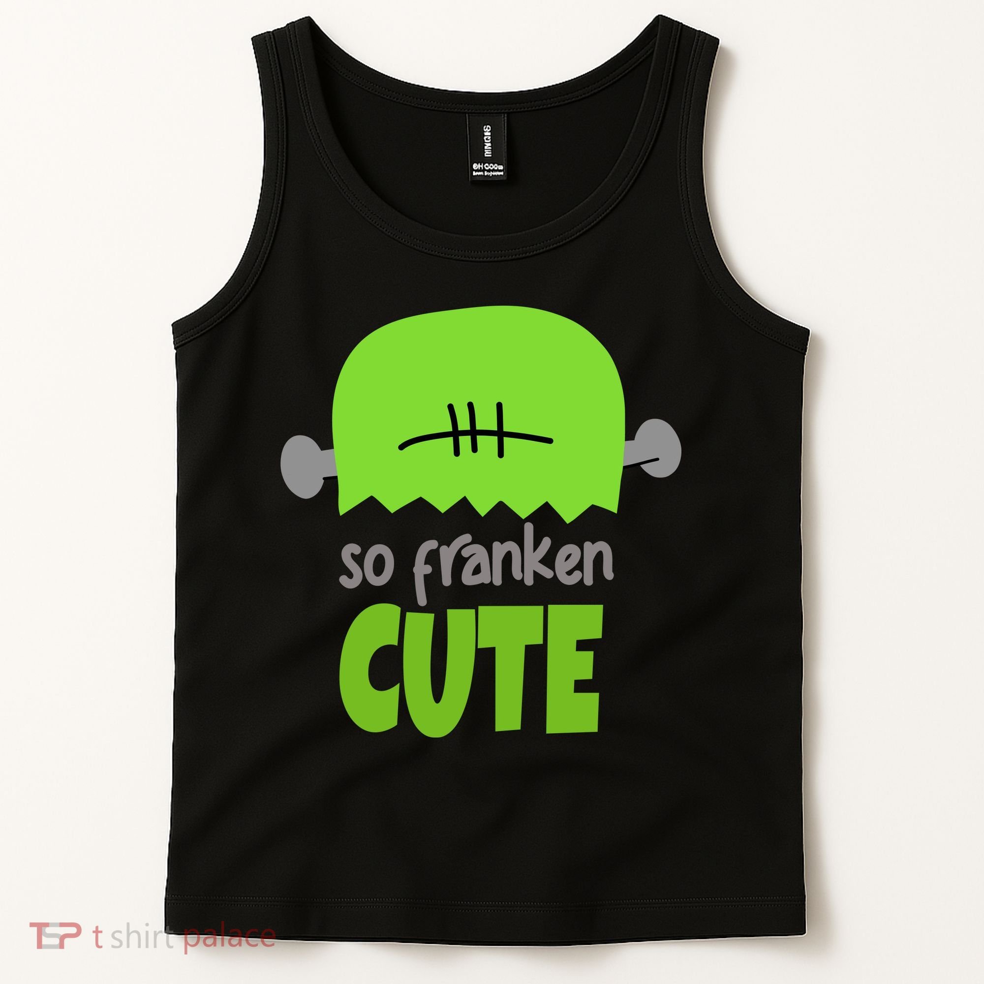 So Franken Cute Frankenstein Halloween Tank Top