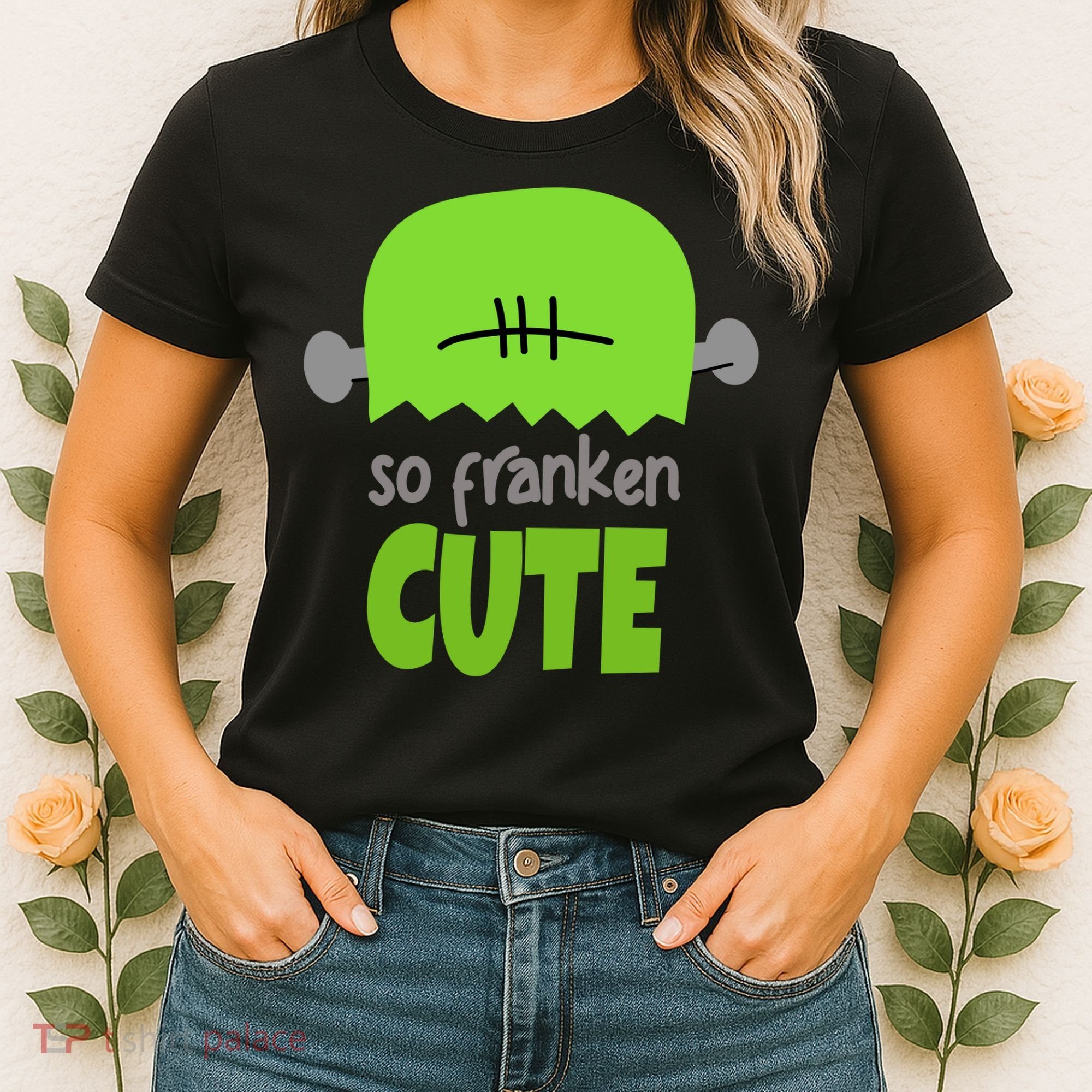 So Franken Cute Frankenstein Halloween Women's T-Shirt