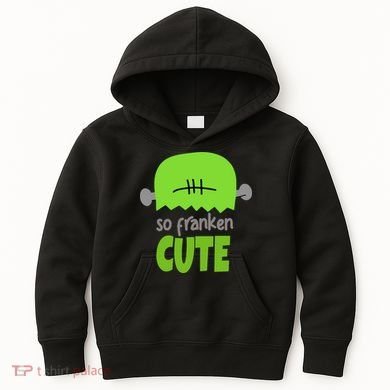 So Franken Cute Frankenstein Halloween Kids Hoodie