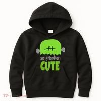 So Franken Cute Frankenstein Halloween Kids Hoodie thumb 0