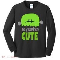 So Franken Cute Frankenstein Halloween Kids Long Sleeve Shirt thumb 0