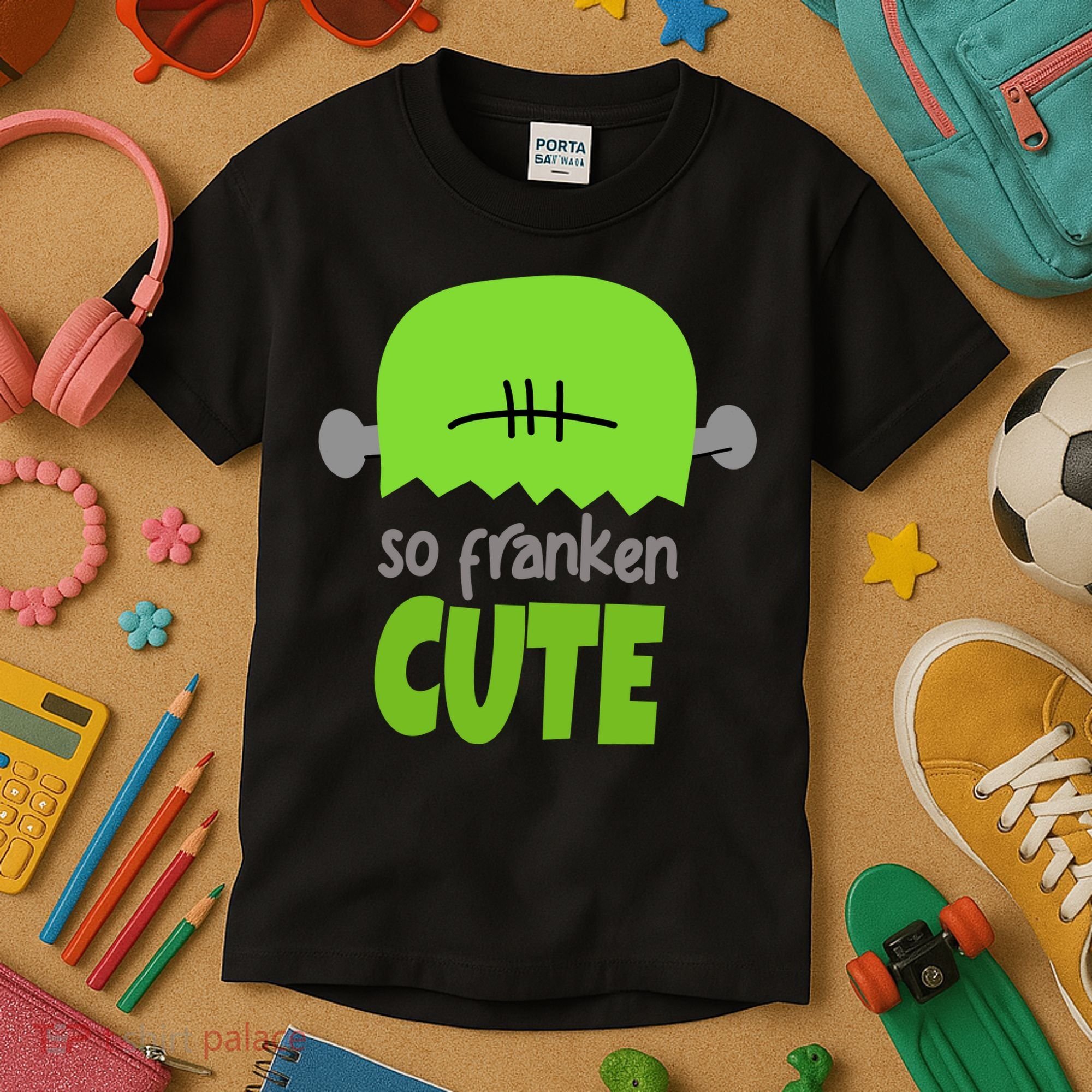 So Franken Cute Frankenstein Halloween Kids T-Shirt